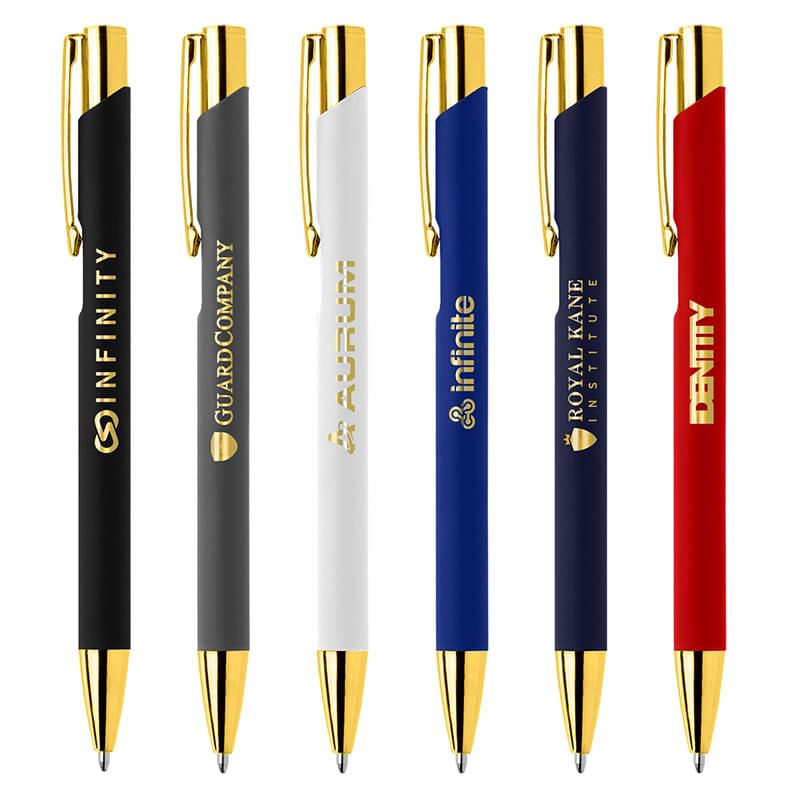 Crosby Gold Softy - Laser Engraved Metal Pen