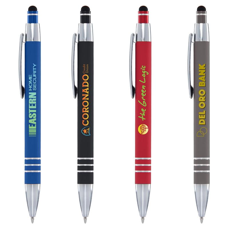 Ultimate Soft w/ Stylus - Laser Engraved - Metal Pen