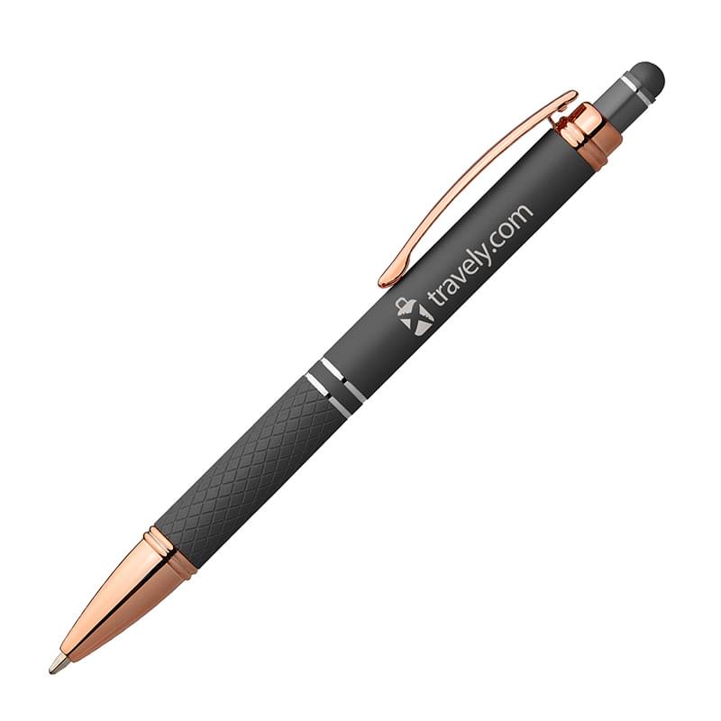 Phoenix Softy Rose Gold Metallic Pen w/ Stylus 4