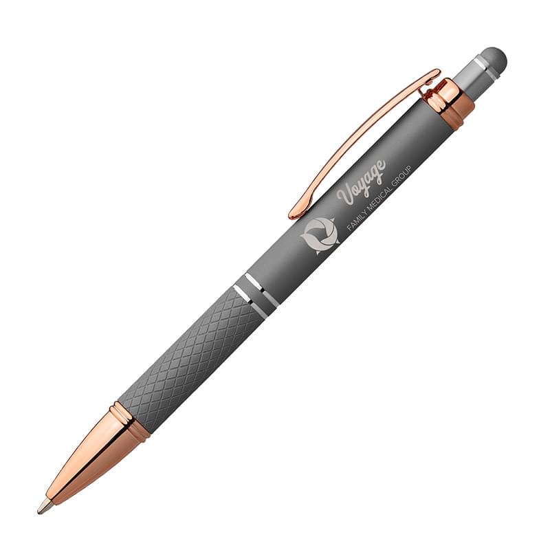Phoenix Softy Rose Gold Metallic Pen w/ Stylus 2