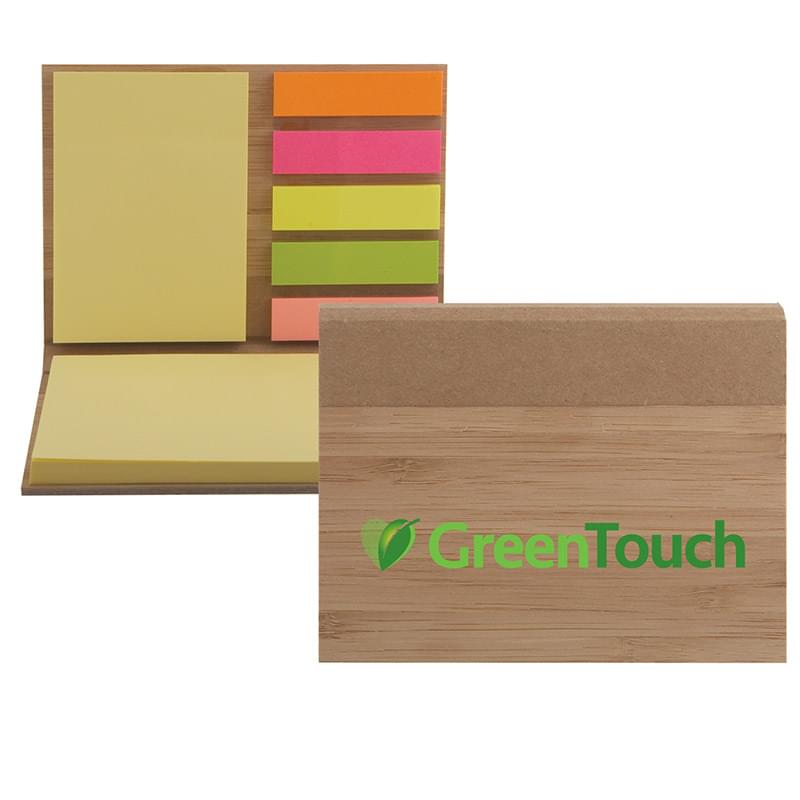 Bamboo Sticky Note Pad Full Color