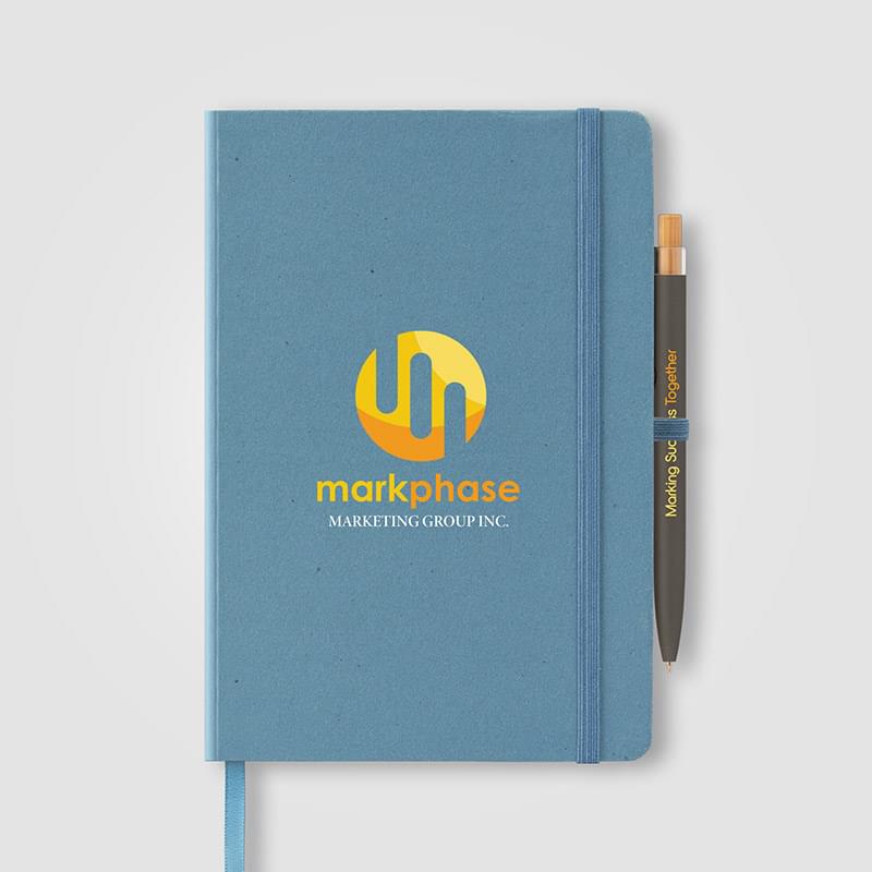 Terra Recycled Milk Carton Hard Cover A5 Notebook & Reborn Pen Set