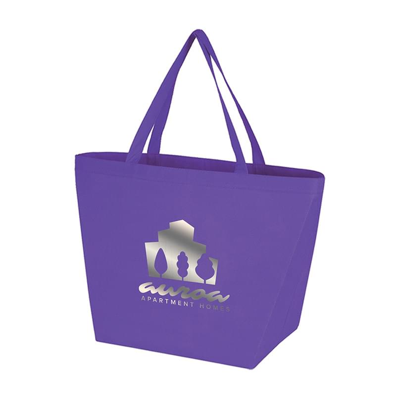 Julian - Non-Woven Shopping Tote Bag - Metallic imprint 1