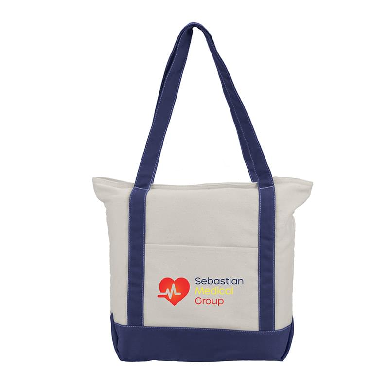 Zephyr - Cotton Canvas Boat Tote Bag -   3