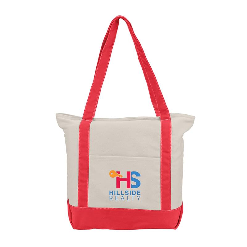 Zephyr - Cotton Canvas Boat Tote Bag -   4