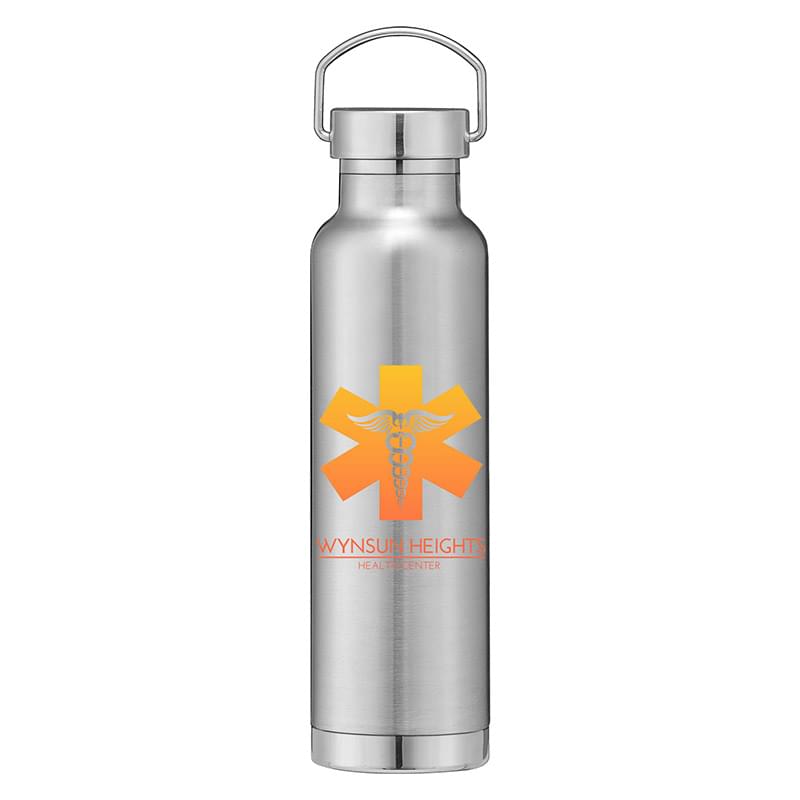 Apollo - 22 oz. Double Wall Stainless Steel Water Bottle with Lid - ColorJet