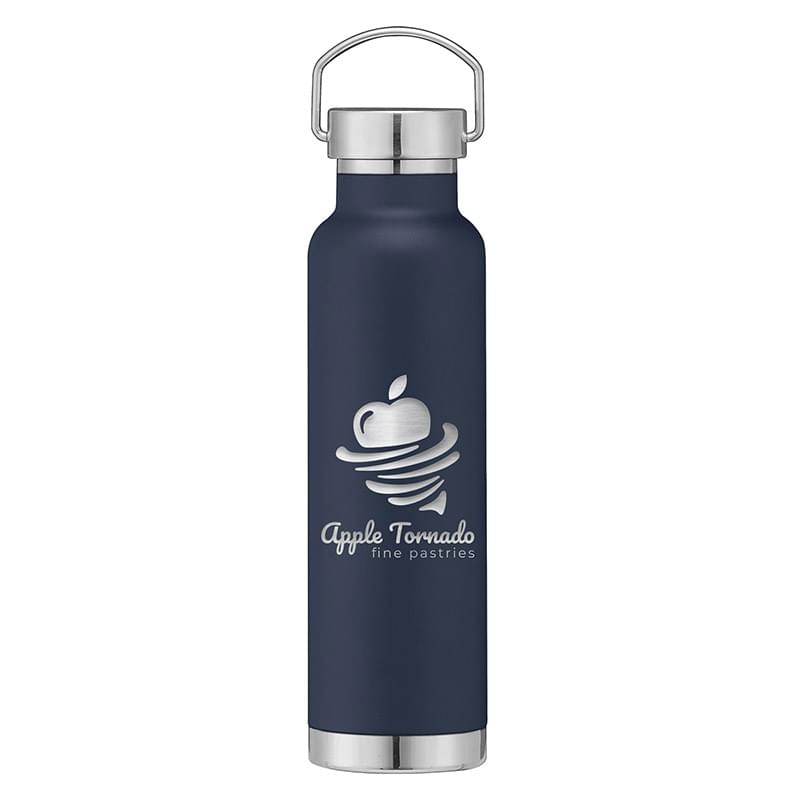 Apollo - 22 oz. Double Wall Stainless Steel Water Bottle with Lid - Laser