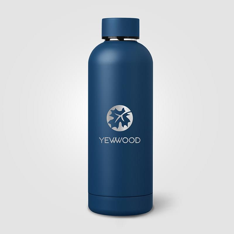 Astrid Recycled Stainless Steel Double Wall Bottle - 18 oz. - Laser Engraved