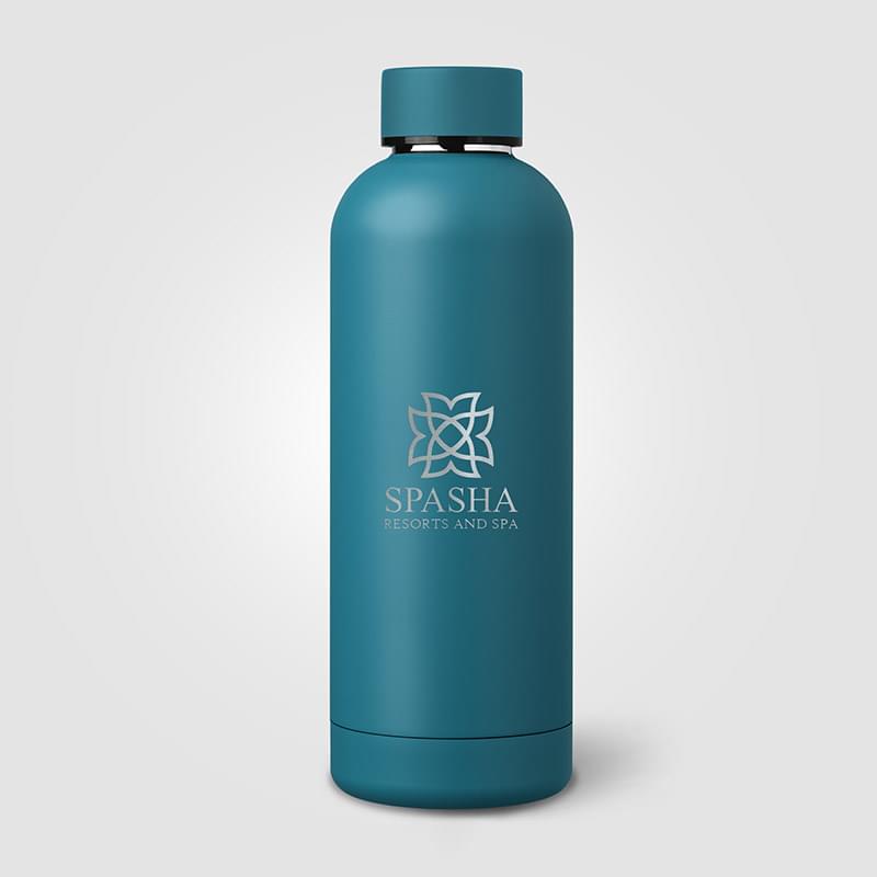 Astrid Recycled Stainless Steel Double Wall Bottle - 18 oz. - Laser Engraved