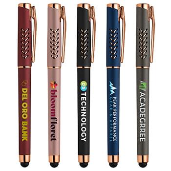 Hollywood Rose Gold Gel Pen w/Stylus - ColorJet