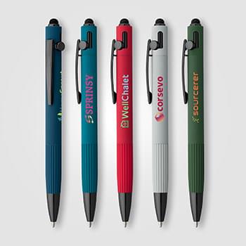 Saga Recycled Aluminum Bolt Action Stylus Pen  -ColorJet