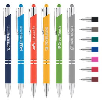 Tres-Chic Softy Pen w/ Stylus Top - Laser