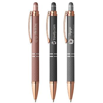 Phoenix Softy Rose Gold Metallic Pen w/ Stylus