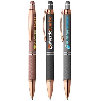 Phoenix Softy Rose Gold Gel Pen w/Stylus - ColorJet