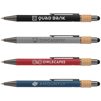 Reborn Spinner Recycled Aluminum Pen w/ Stylus - Laser