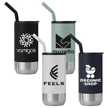 Atlantis - 16 oz. Double Wall Tumbler - Stainless with Recycled RPP Inner