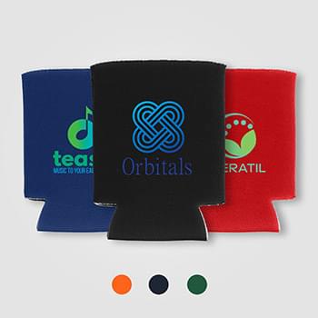 Fria Polyester Insulated Can Cooler - Heat Transfer