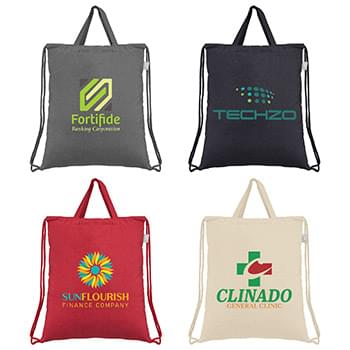 Palma - Recycled 5 oz. Cotton Drawstring Bag - ColorJet